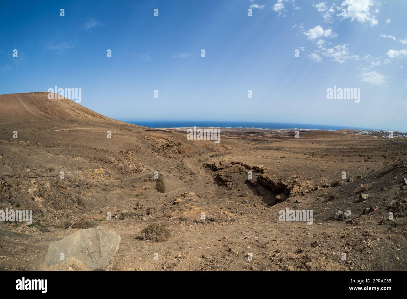 Paysage volcanique typique. Lanzarote, îles Canaries. Espagne. Banque D'Images