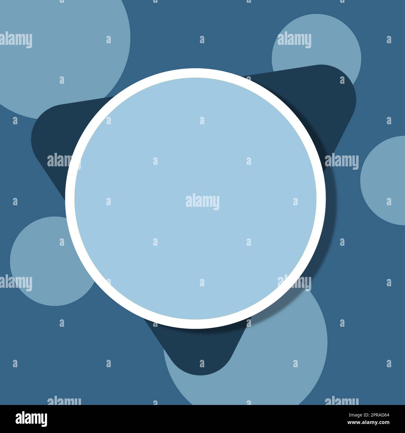 Circulaire et triangle vierges avec espace de copie pour la création d'arrière-plan de marquage sur rayures. Formes géométriques vides pour la promotion et le marketing des affaires. Banque D'Images