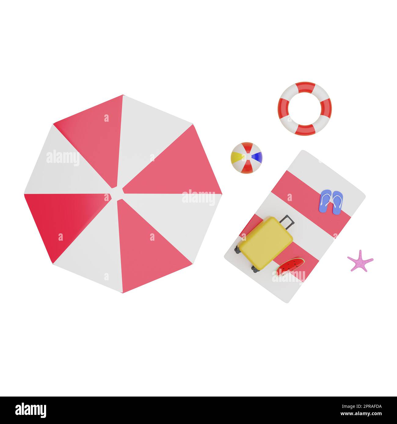 Illustration du concept d'été Banque D'Images