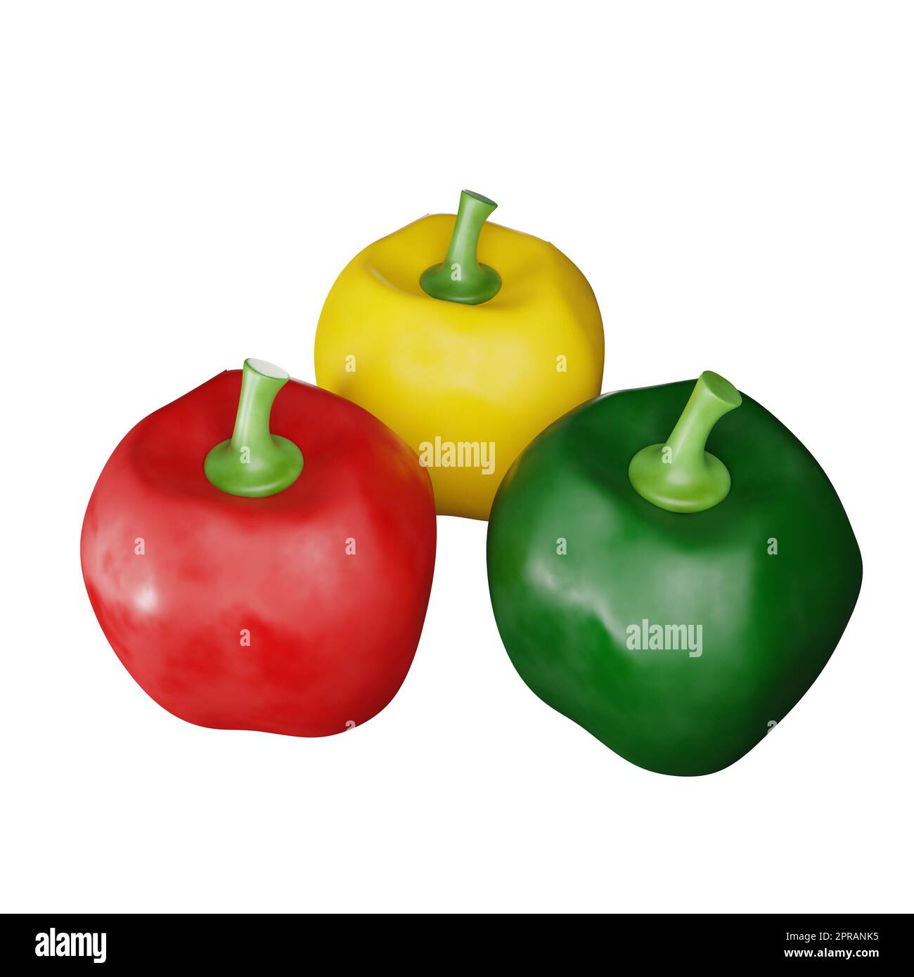 poivrons de différentes couleurs Banque D'Images