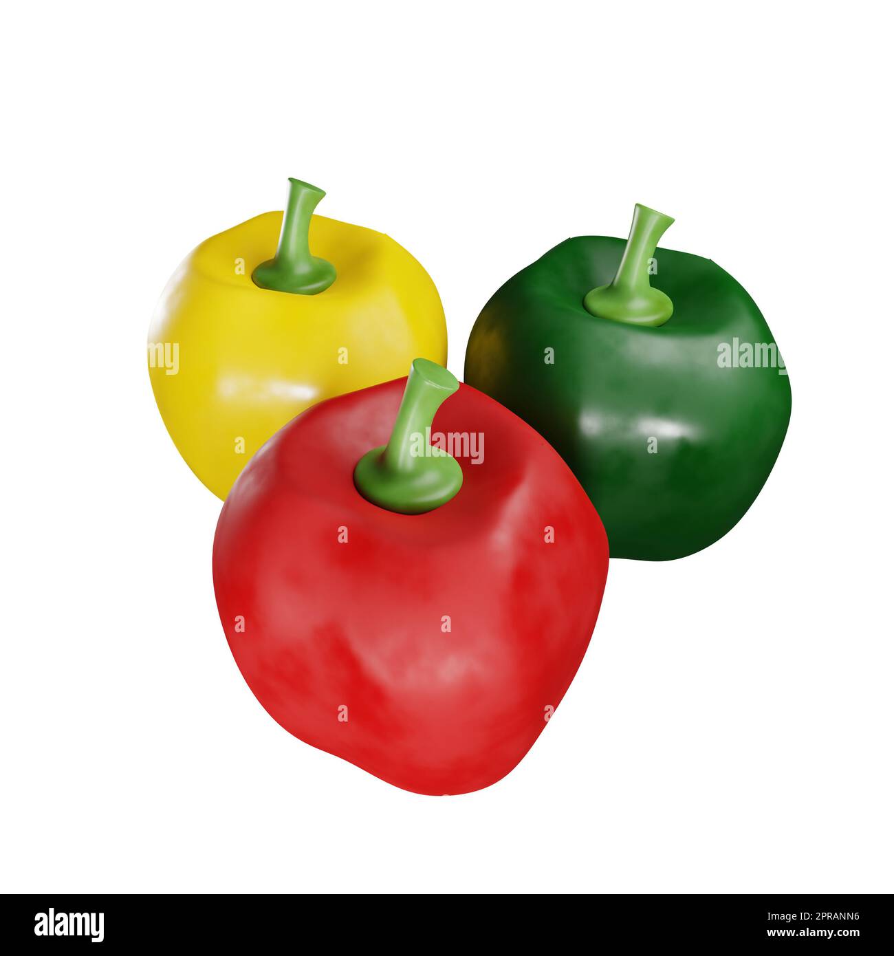 poivrons de différentes couleurs Banque D'Images