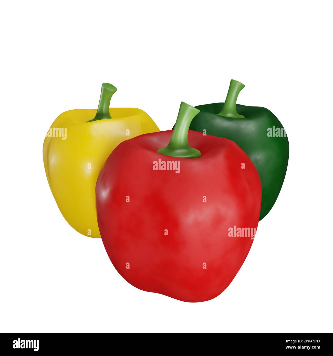 poivrons de différentes couleurs Banque D'Images