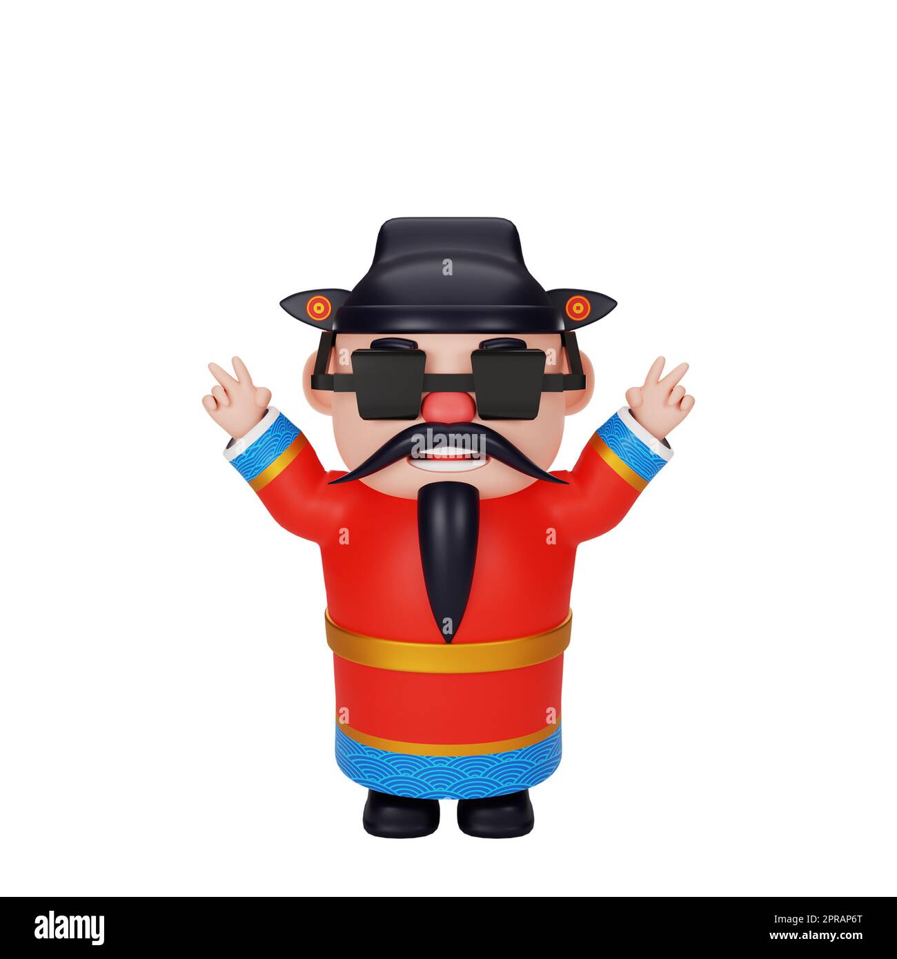 dieu de la richesse le concept de la nouvelle année chinoise Banque D'Images