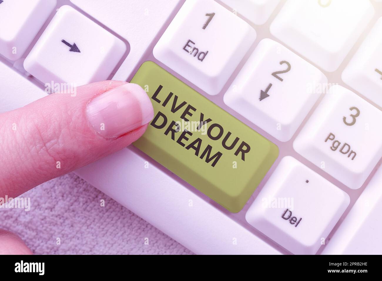 Légende conceptuelle Live Your Dream. Business concept motivation être une inspiration réussie bonheur atteindre les objectifs -49190 Banque D'Images