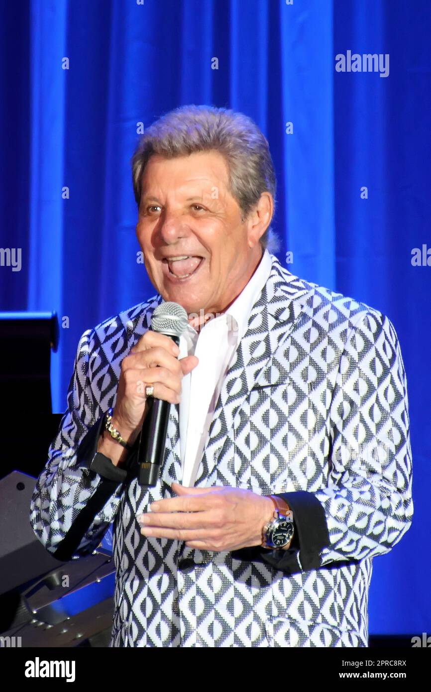22 avril 2023, Atlantic City, New Jersey, Etats-Unis: FRANKIE AVALON se produit au Golden Nugget. (Credit image: © Donald Kravitz/ZUMA Press Wire) USAGE ÉDITORIAL SEULEMENT! Non destiné À un usage commercial ! Banque D'Images