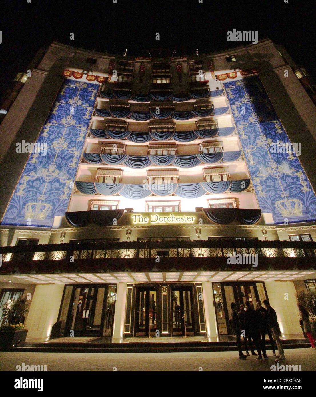 L'hôtel Dorchester de Londres est prêt pour le couronnement du roi Charles . C'est le seul hôtel de Londres qui est prêt et qui célèbre déjà 24/4/23 Banque D'Images