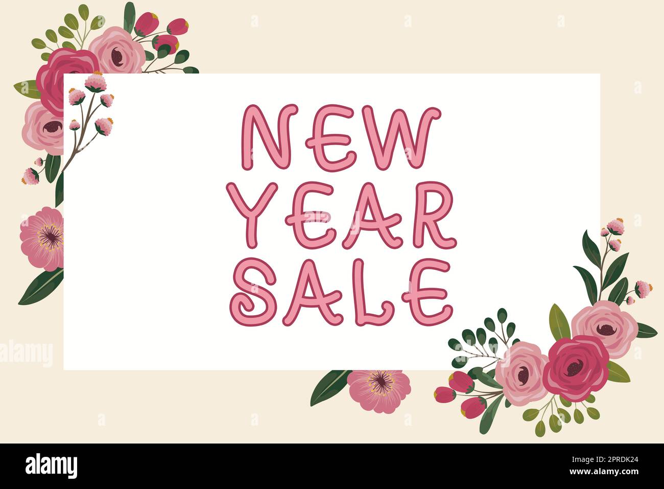 Texte présentant les soldes de la nouvelle année inspiration. Business idée réductions finales de vacances réductions de prix offre des collègues hommes et femmes faisant la présentation sur scène avec des gestes de main. Banque D'Images