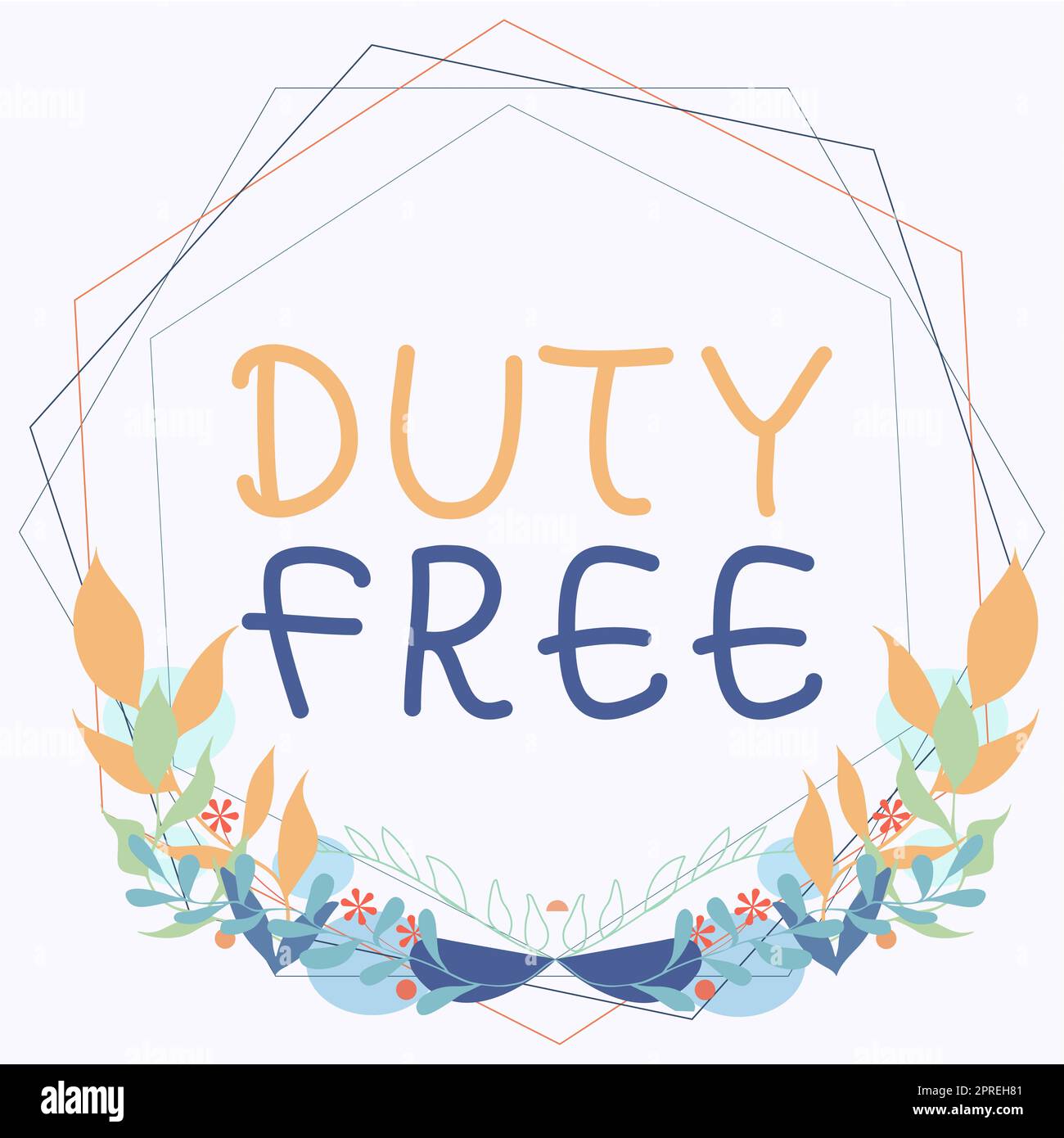 Écriture affichant du texte Duty Free, Internet concept Store ou, bien, qui vend des produits importés sans taxes Banque D'Images