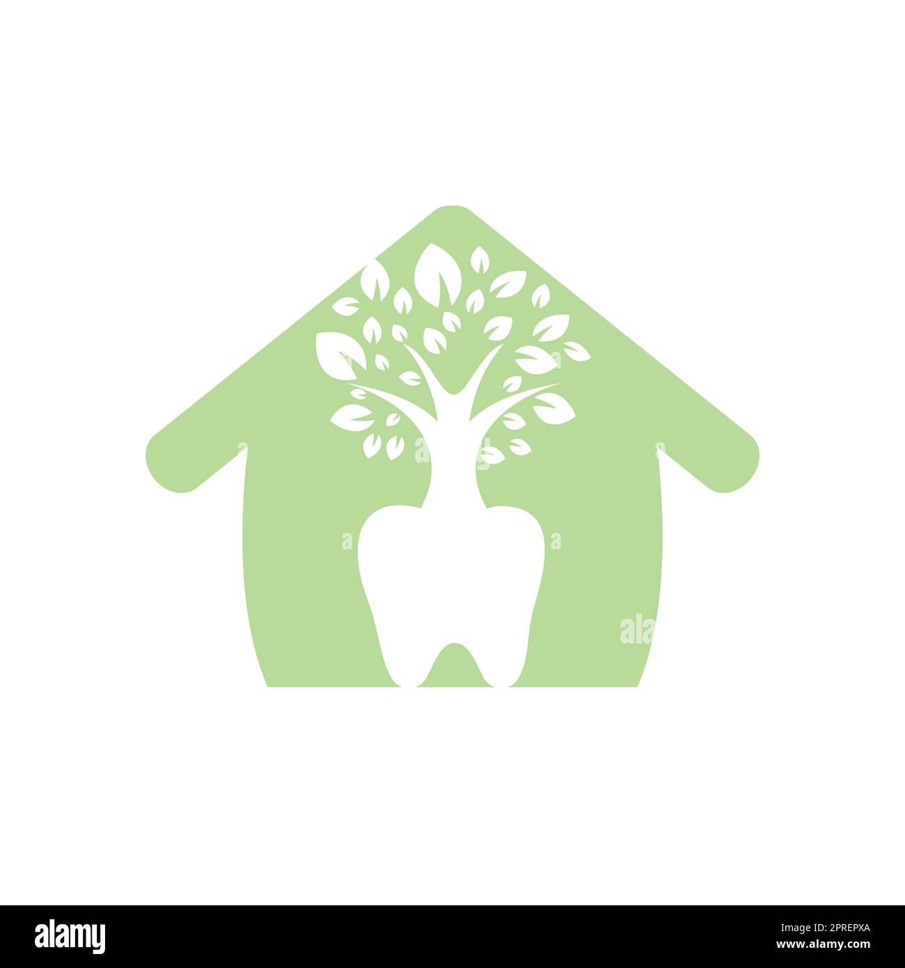 Modèle de conception de logo de vecteur d'arbre dentaire. Modèle de logo vectoriel Dentrees. Illustration de Vecteur