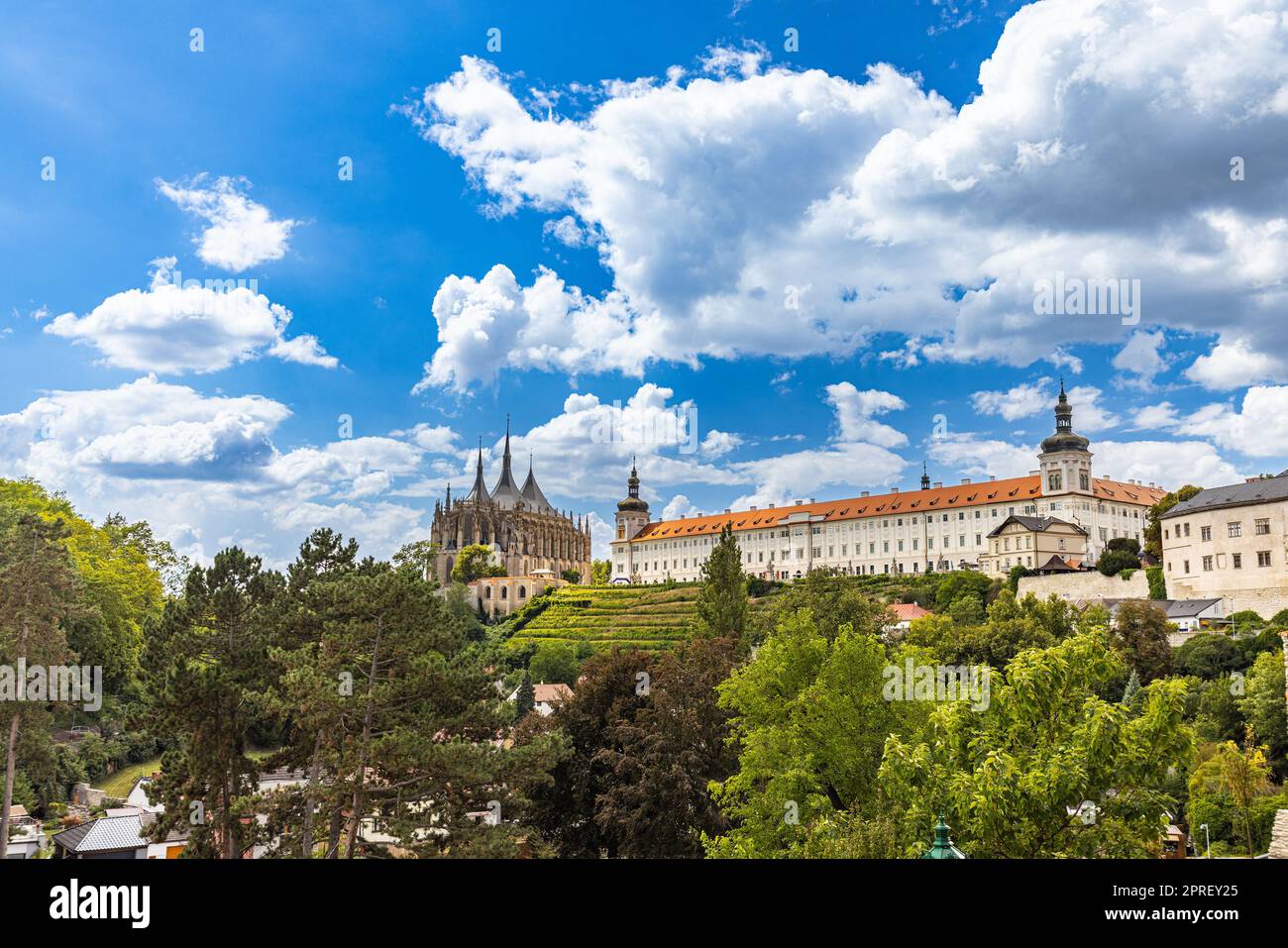 Vue sur Kutna Hora Banque D'Images