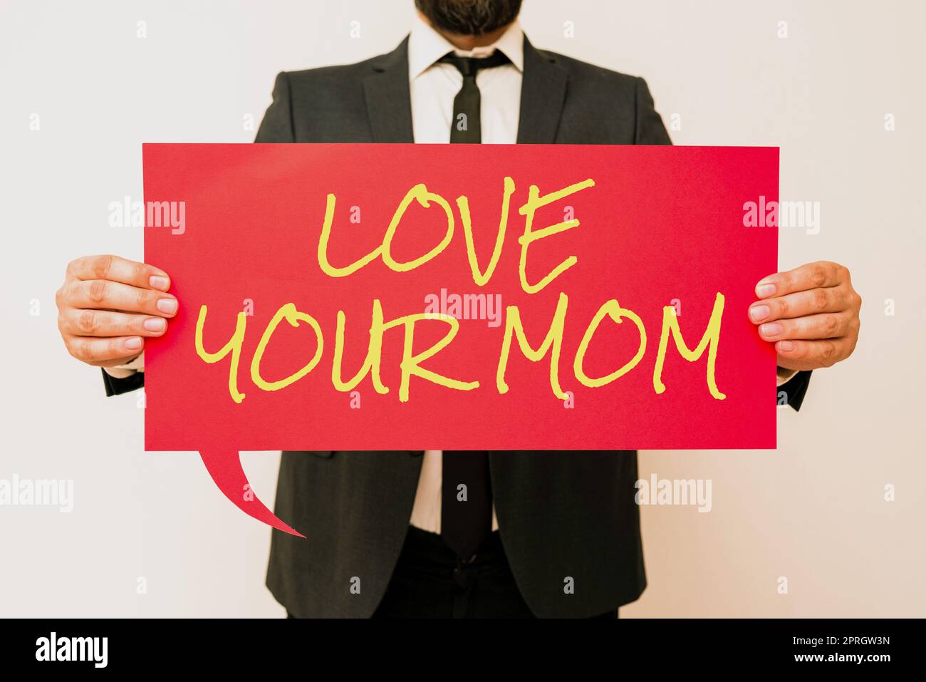 Texte d'écriture Love Your Mum. Aperçu d'affaires ont de bons sentiments au sujet de votre mère aimant des émotions Banque D'Images