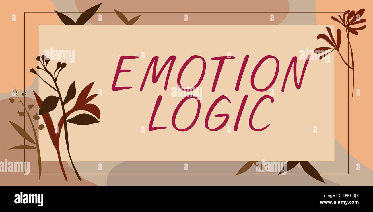 Inspiration montrant signe émotion logique, concept d'affaires coeur ou cerveau âme ou intelligence confusion égale équilibre Banque D'Images