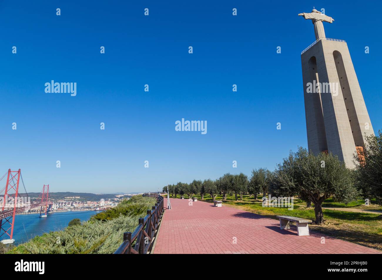 Vue sur le sanctuaire du Christ Roi Banque D'Images