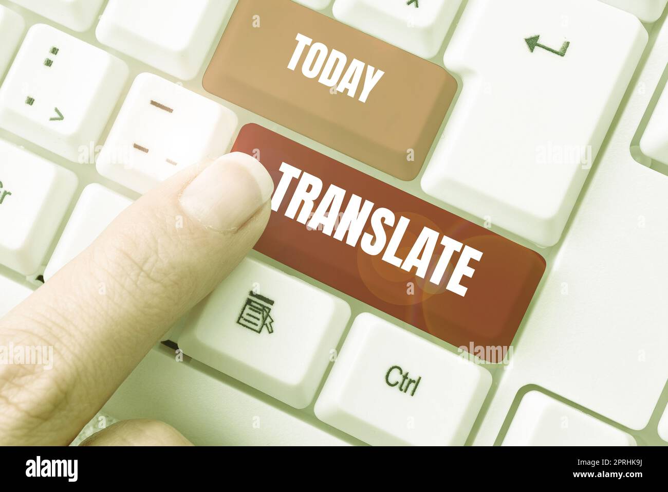 Légende de texte présentant Translate, Business présenter un autre mot avec la même signification équivalente d'une langue cible Banque D'Images