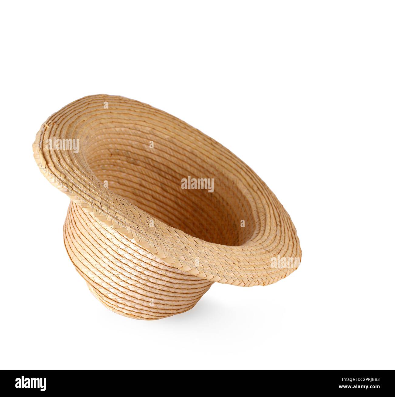 chapeau panama isolé sur fond blanc Banque D'Images