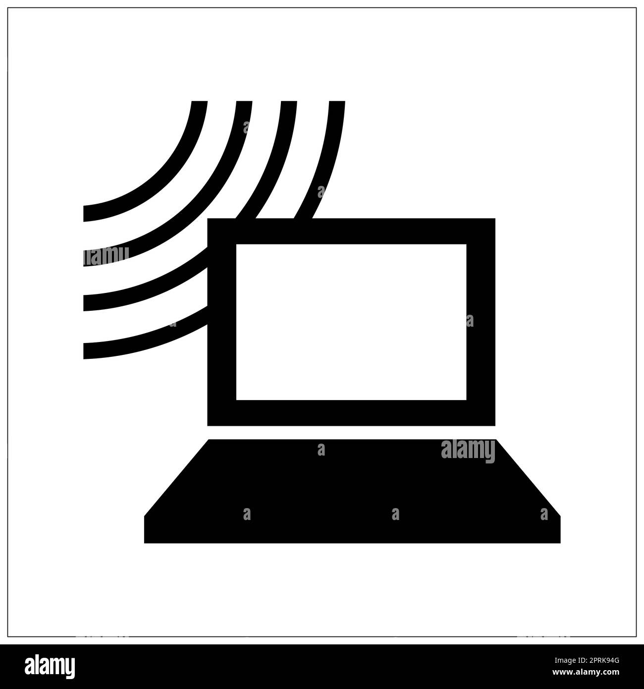 Panneau LAN sans fil ISO 7001 Banque D'Images