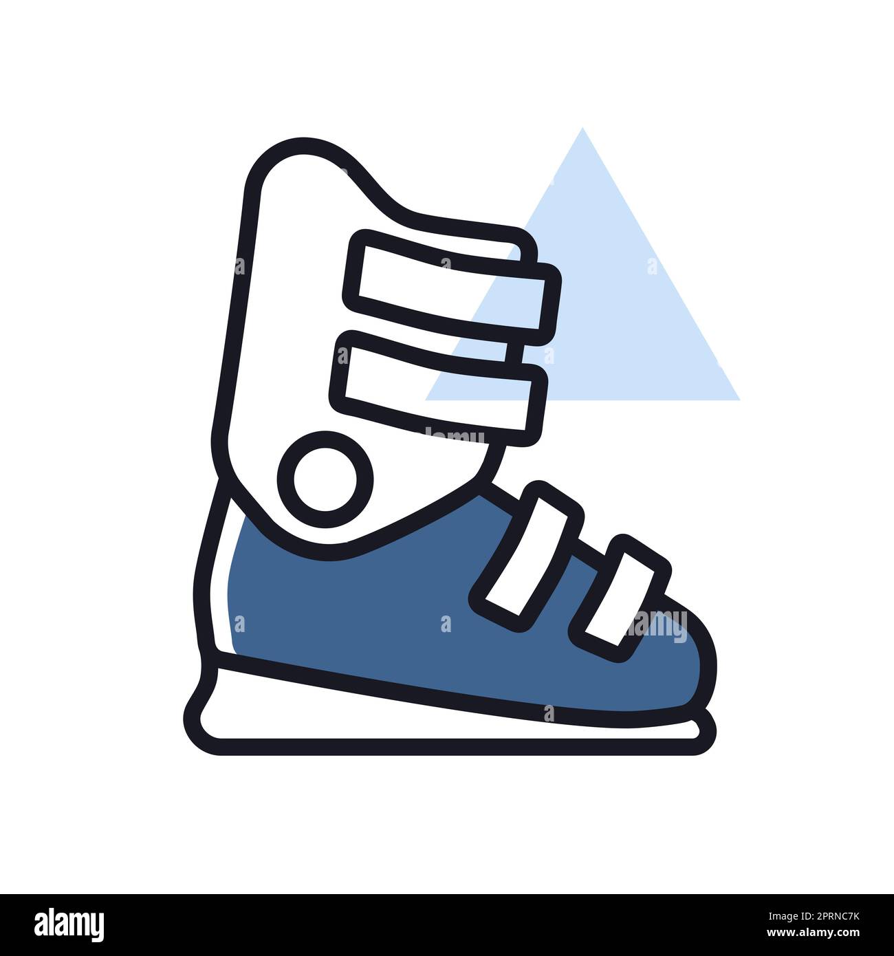 Chaussures de ski Vector isolé icône.Panneau hiver.Symbole graphique pour la conception, le logo, l'application, l'interface utilisateur du site Web et des applications de voyage et de tourisme Banque D'Images