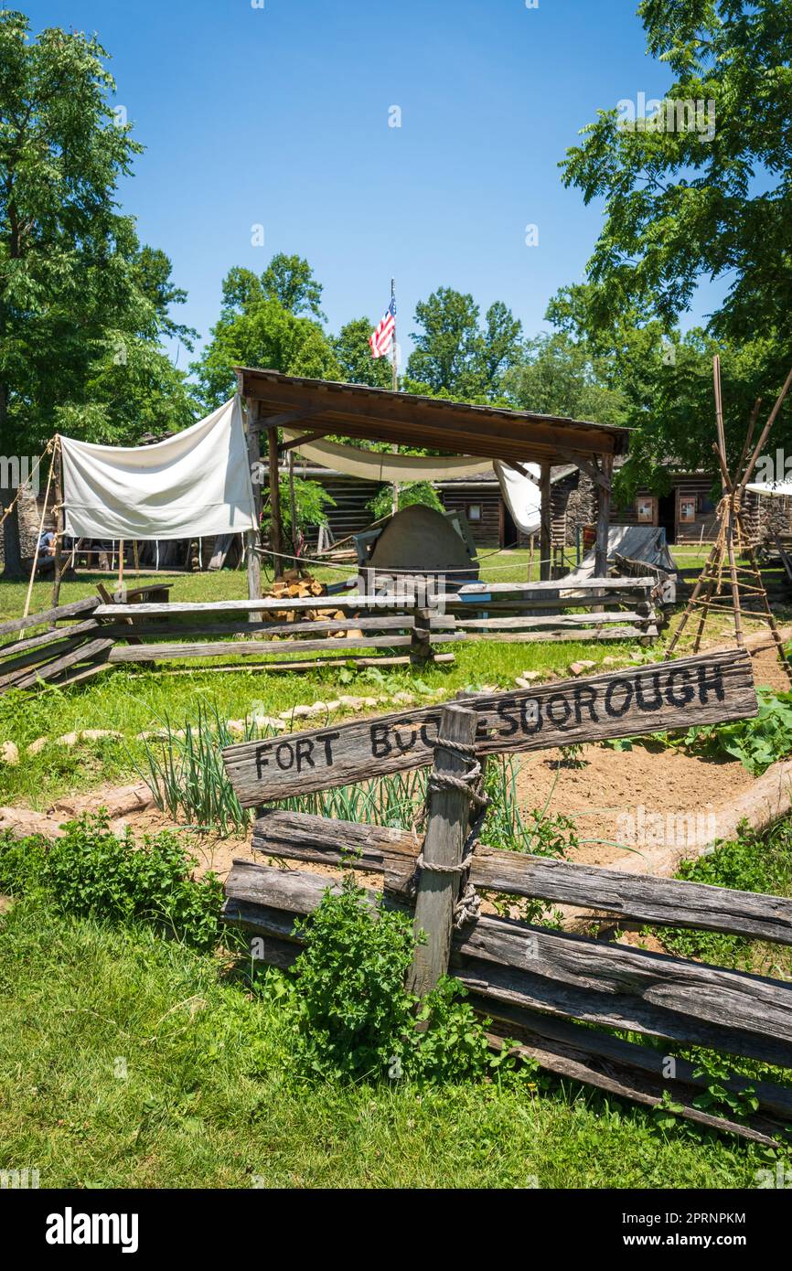 Parc national de fort Boonesborough, Kentucky Banque D'Images