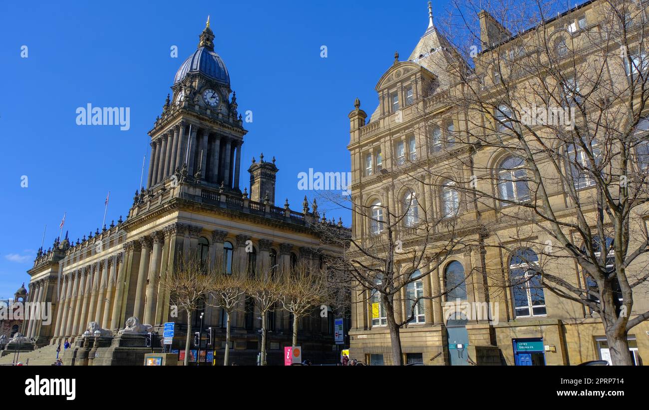 Hôtel de ville de Leeds, Leeds, Royaume-Uni Banque D'Images