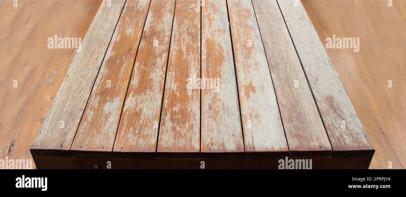 arrière-plan en bois antique à texture vintage. motif horizontal abstrait et créatif pour murs en bois pour le design artistique. Banque D'Images