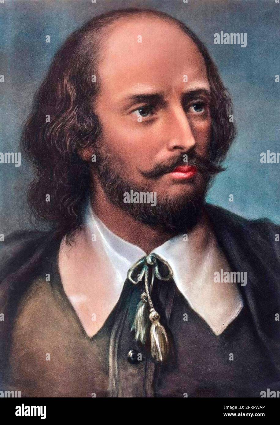 Portrait de William Shakespeare Banque D'Images