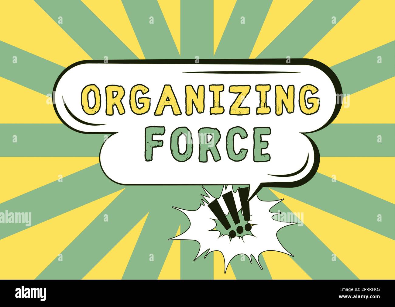 Signe de texte montrant Organisation Forceeétant United puissant groupe pour faire certaines actions, concept signifiant être Uni puissant groupe pour faire certaines actions Banque D'Images