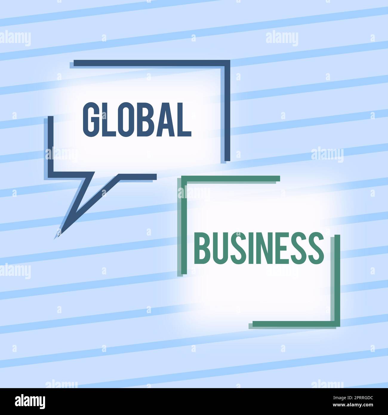 Rédaction affichant le texte Global BusinessTrade et le système d'entreprise une entreprise faisant à travers le monde. Mot écrit sur le commerce et le système d'affaires une entreprise faisant à travers le monde Banque D'Images