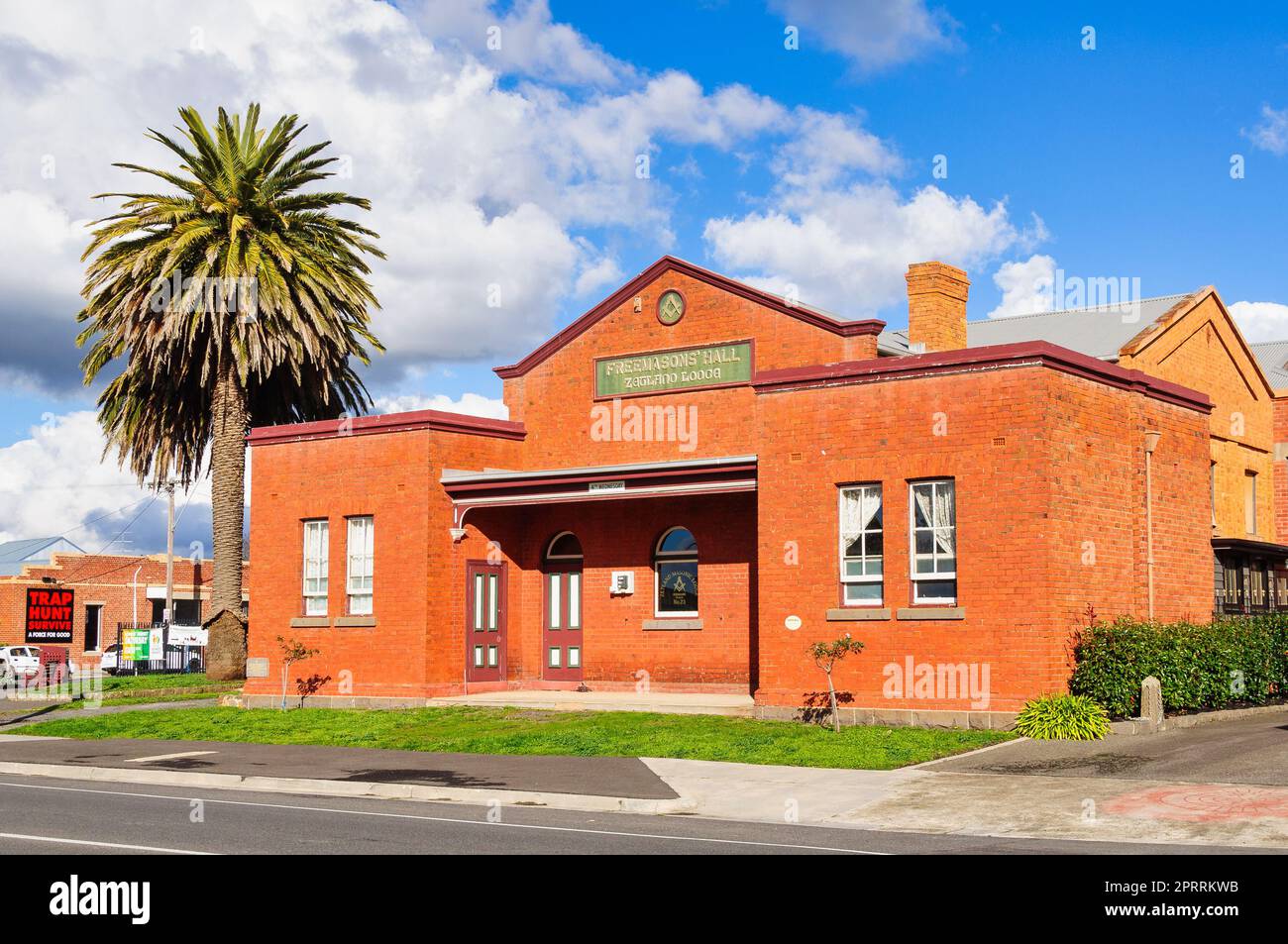 Salle Freemasons - Kyneton Banque D'Images