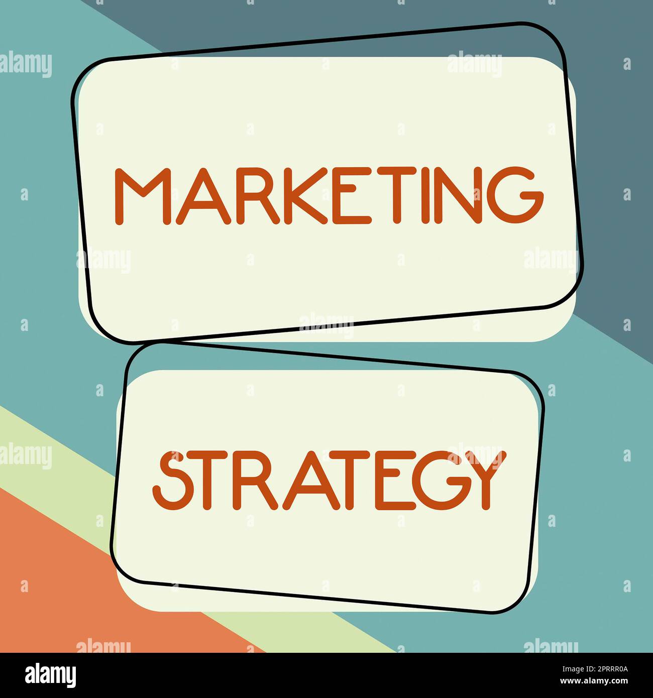 Affiche textuelle montrant StrategyScheme de marketing sur la façon de mettre en place les produits Services Business. Schéma de présentation de l'entreprise sur la manière de présenter les activités de services de produits Banque D'Images