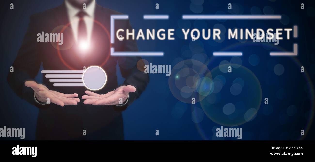 Légende conceptuelle Bull ou Bear Market question. Mot écrit sur remplacer vos croyances façon de penser chemin mental Banque D'Images