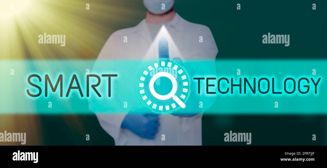 Légende conceptuelle Smart Technologiegadgets ou périphérique doté d'un ordinateur ou d'une puce intégrés. Gadgets photo conceptuels ou appareil doté d'un ordinateur ou d'une puce intégrés Banque D'Images