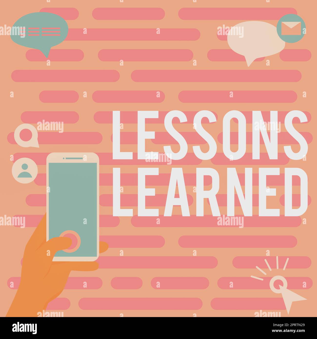 Légende de texte présentant les leçons LearnedPromote partager et utiliser les connaissances issues de l'expérience. Approche commerciale promouvoir le partage et l'utilisation des connaissances issues de l'expérience Banque D'Images