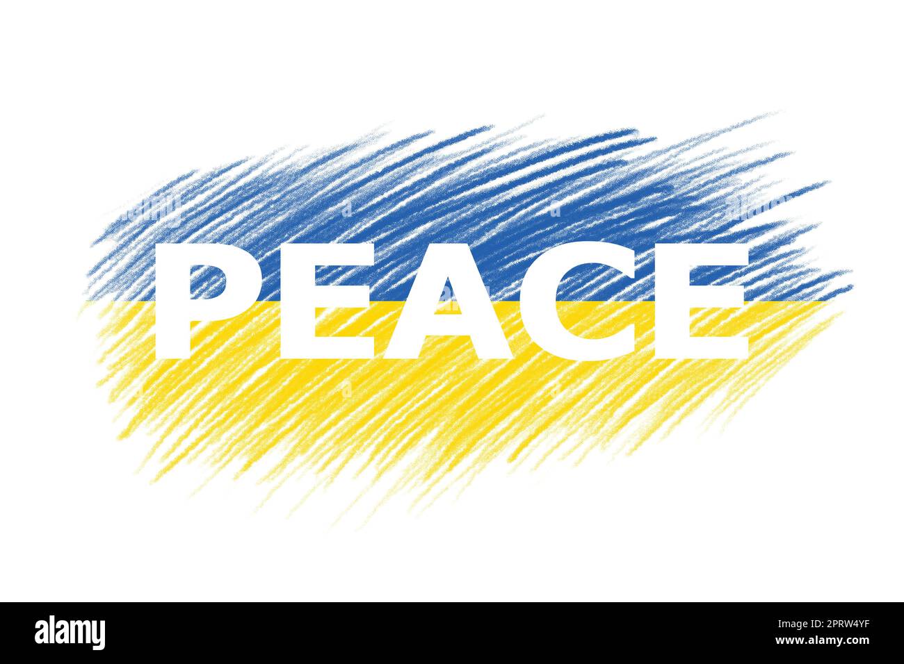 3D drapeau de l'ukrainien dans le concept de paix en Ukraine Banque D'Images