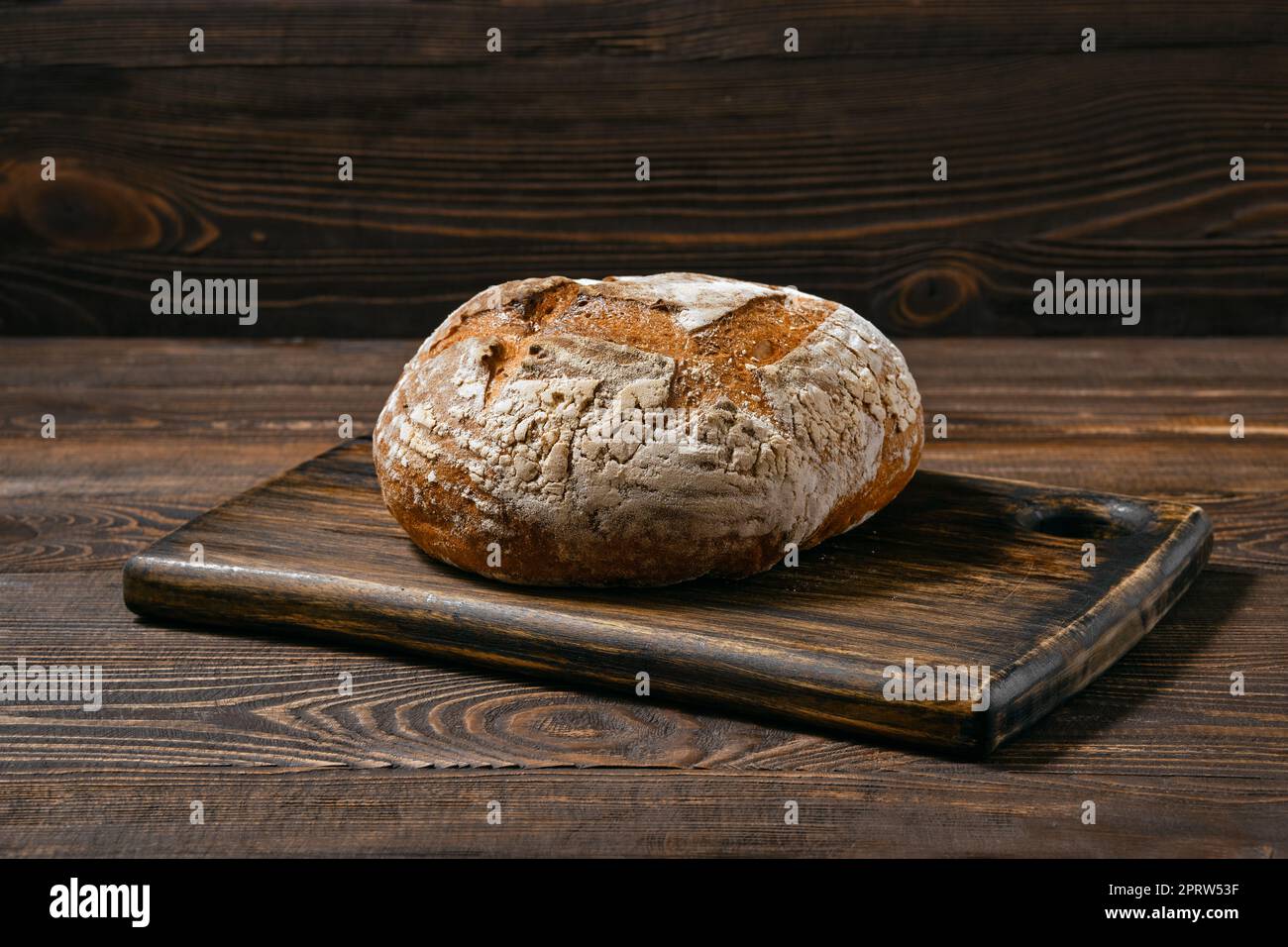 Artisan pain de blé de tomate de grain entier Banque D'Images