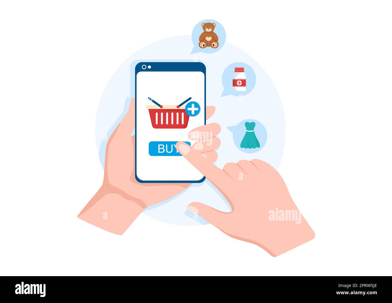 Modèle de magasin de téléphone portable dessin main dessin animé dessin animé dessin animé Illustration plate avec des modèles de téléphones, des tablettes, des gadgets de vente au détail, d'autres appareils et accessoires Banque D'Images