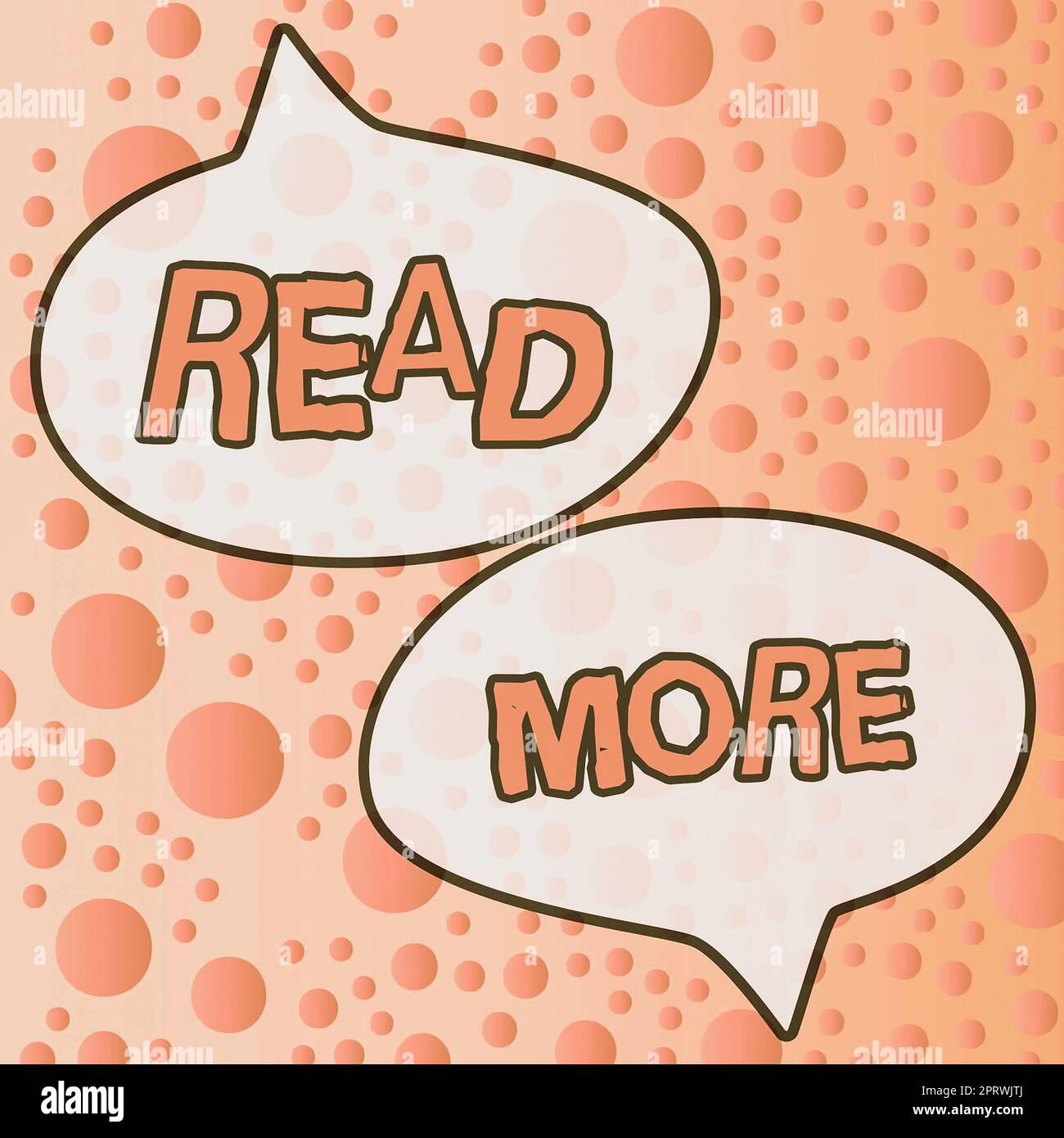 Rédaction affichage de texte en savoir plus, Présentation de l'entreprise permet une lecture plus longue ou plus approfondie d'un sujet ou d'un élément spécifique Banque D'Images