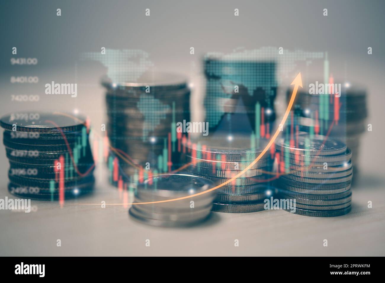 Investisseur stock graphique trading profit graphique devise croissance données comptables financement économique investissement business diagramme Banque D'Images