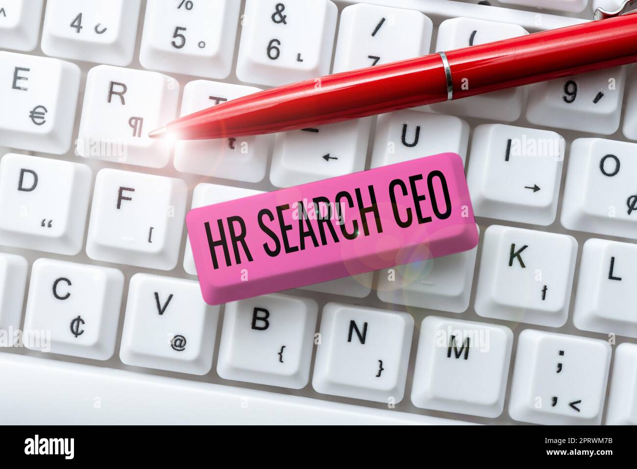 Légende conceptuelle du PDG de HR Search. Aperçu de l'entreprise Ressources humaines à la recherche d'un nouveau Directeur général Banque D'Images