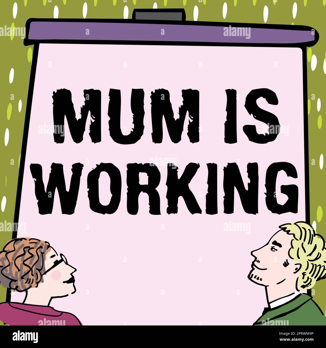 L'affichage conceptuel maman est le travail de la mère d'habilitation financière et de progrès professionnel. Mot pour l'autonomisation financière et la mère professionnelle en progression Banque D'Images