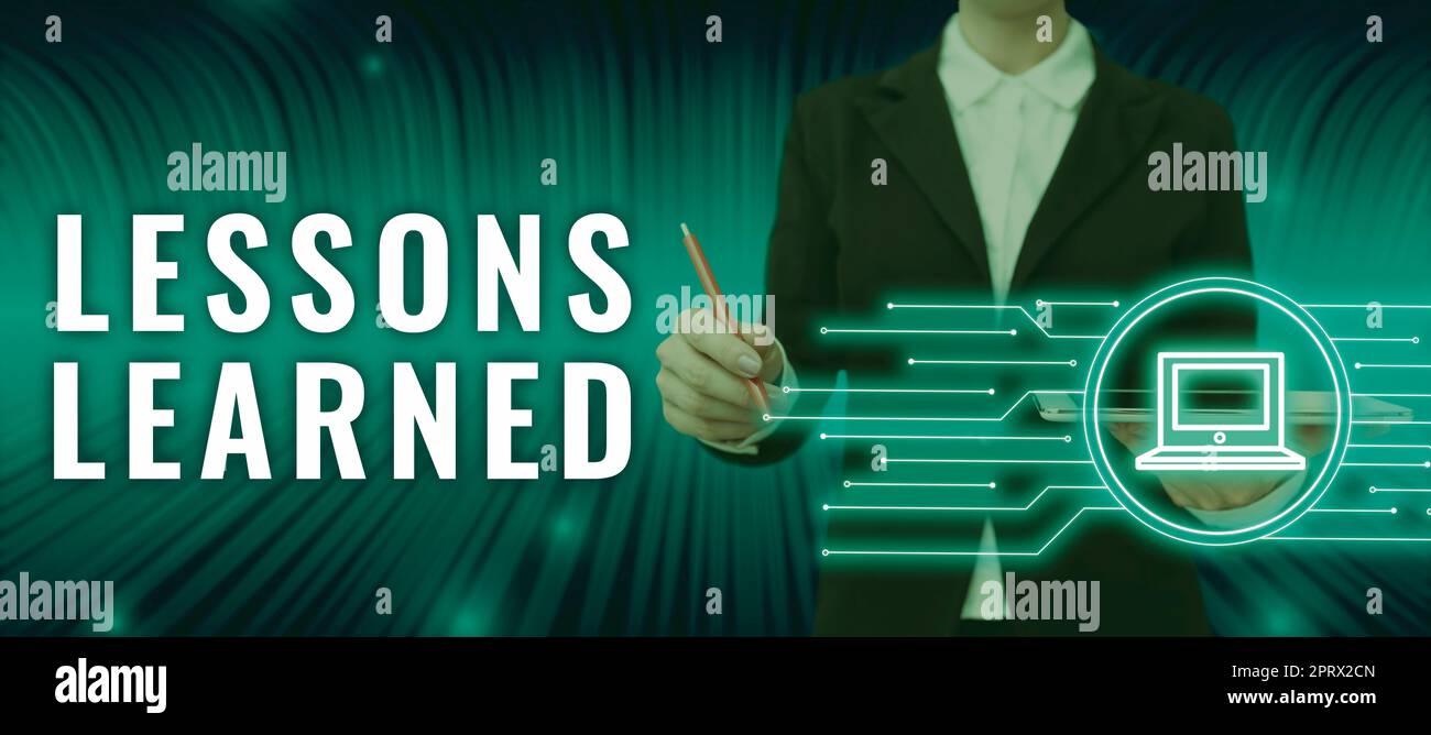 Affichage des leçons LearnedPromote partager et utiliser les connaissances issues de l'expérience. Idée d'entreprise promouvoir partager et utiliser les connaissances issues de l'expérience Banque D'Images