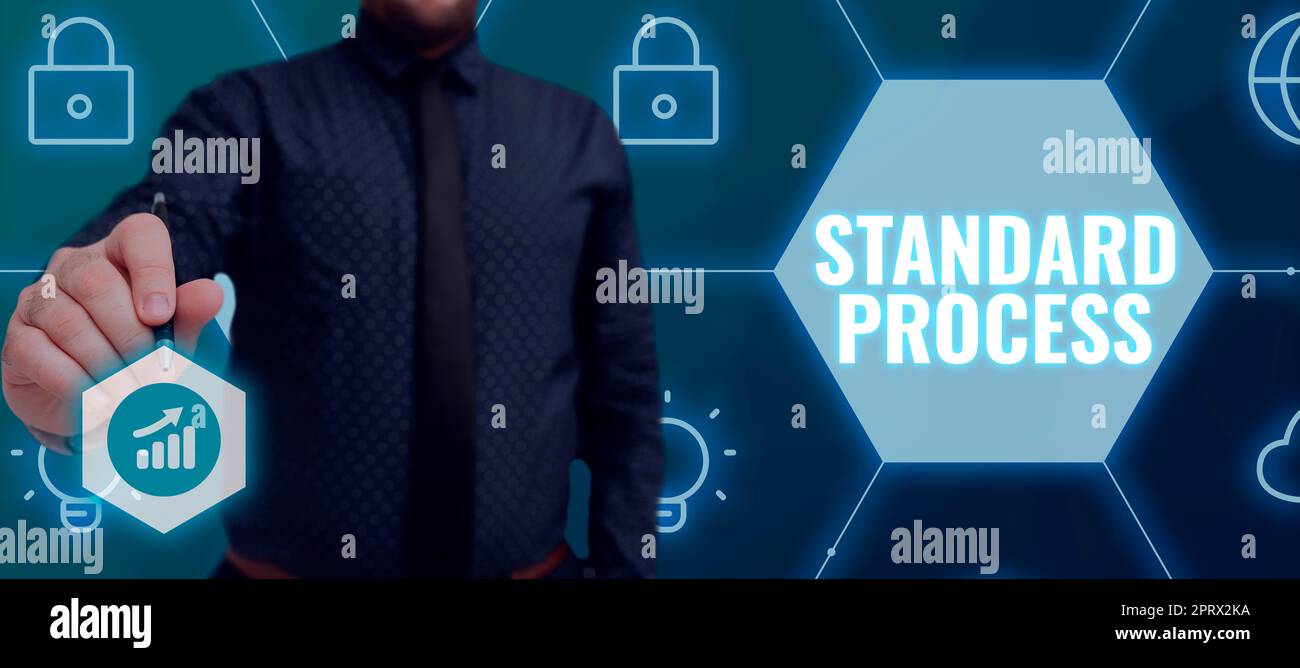 Signature manuscrite Standard Processrules fait pour être assorti à la qualité finale du produit. Règles de concept d'entreprise adaptées à la qualité du produit final Banque D'Images