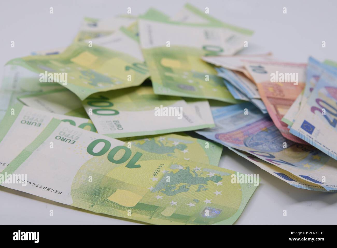 billets de banque en euros pour les transactions en espèces, le paiement dans l