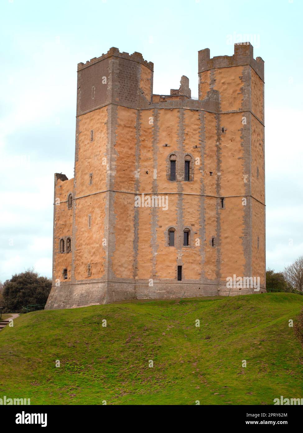 Château d'Orford dans le Suffolk Banque D'Images