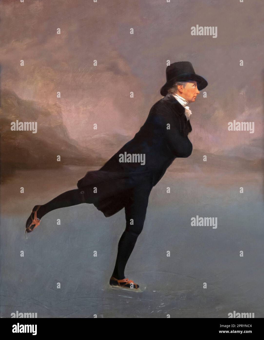 Le ministre du patinage, le révérend Robert Walker Skating on Duddingston Loch, Sir Henry Raeburn, vers 1795, Banque D'Images