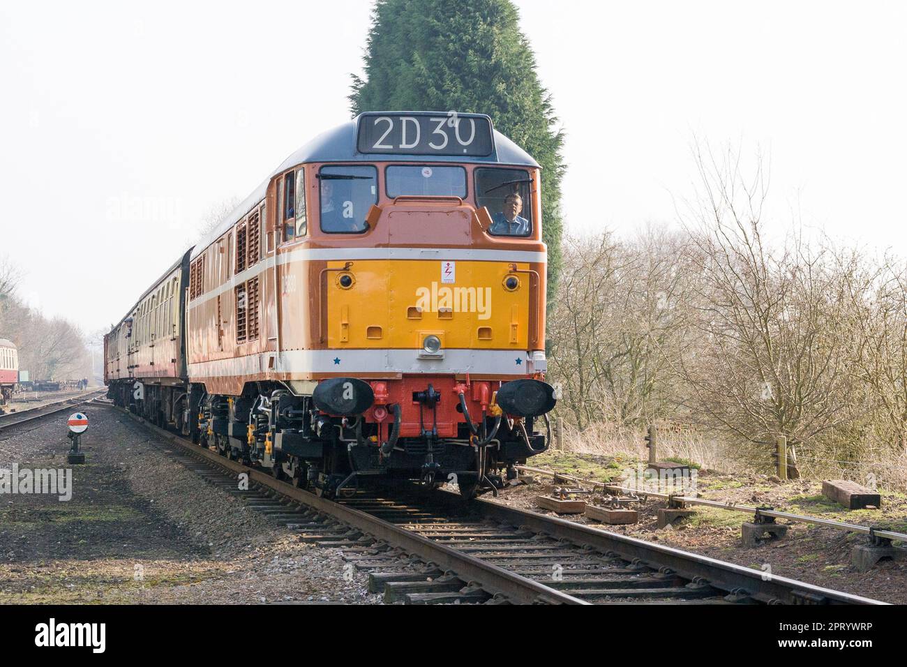 Une locomotive diesel sur le Great Central Railway Banque D'Images