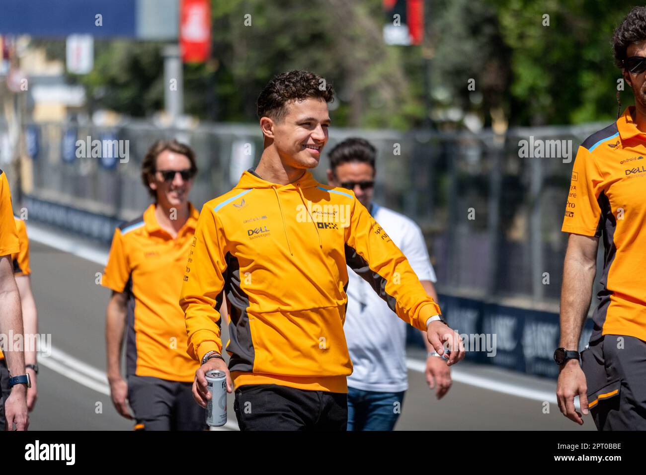 BAKOU, AZERBAÏDJAN, circuit de la ville de bakou, 27.avril.2023: Pendant le Grand Prix de Formule 1 d'Azerbaïdjan au circuit de la ville de Bakou, sur 27 avril. 2023. Banque D'Images