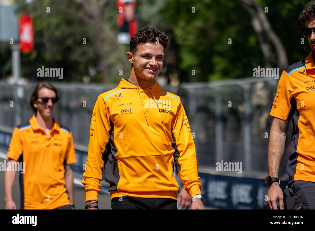 BAKOU, AZERBAÏDJAN, circuit de la ville de bakou, 27.avril.2023: Pendant le Grand Prix de Formule 1 d'Azerbaïdjan au circuit de la ville de Bakou, sur 27 avril. 2023. Banque D'Images