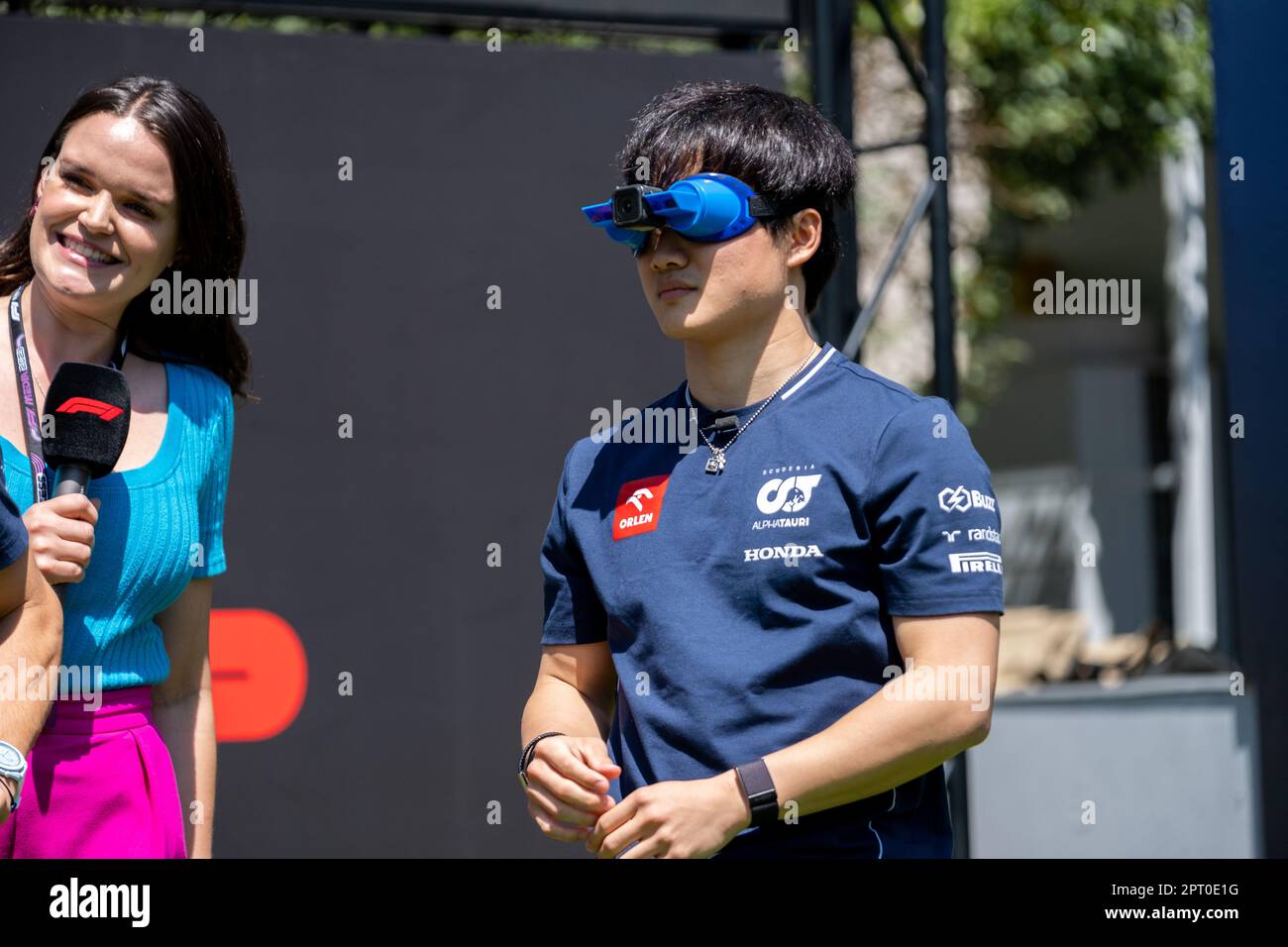 BAKOU, AZERBAÏDJAN, circuit de la ville de bakou, 27 avril 2023 : #22, Yuki TSUNODA, Scuderia Alpha Tauri, lors du Grand Prix de Formule 1 d'Azerbaïdjan à Bakou CIT Banque D'Images