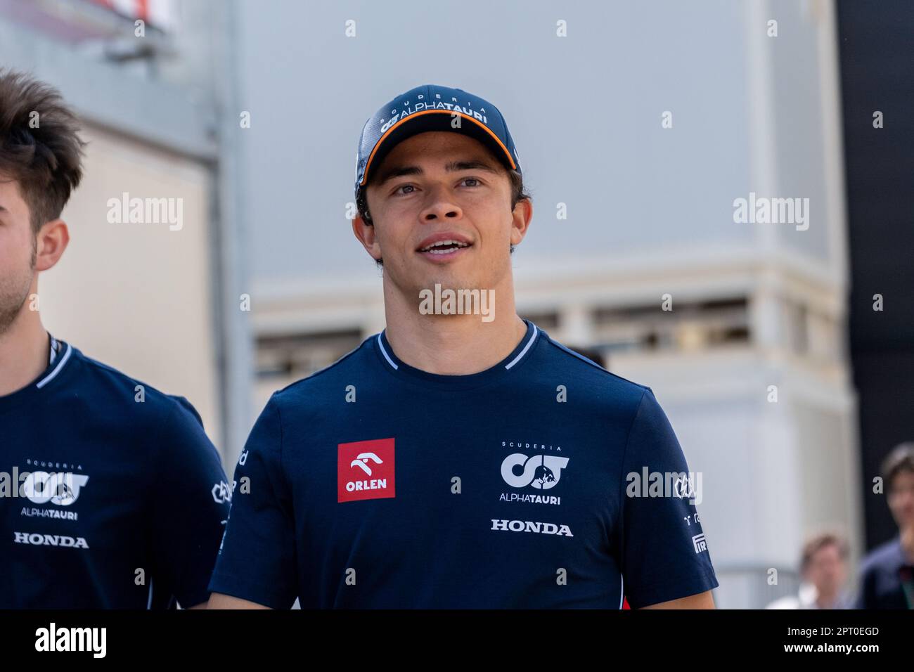 BAKOU, AZERBAÏDJAN, circuit de la ville de bakou, 27 avril 2023 : #21, Nyck de VRIES, Scuderia Alpha Tauri, lors du Grand Prix de Formule 1 d'Azerbaïdjan à Bakou ci Banque D'Images