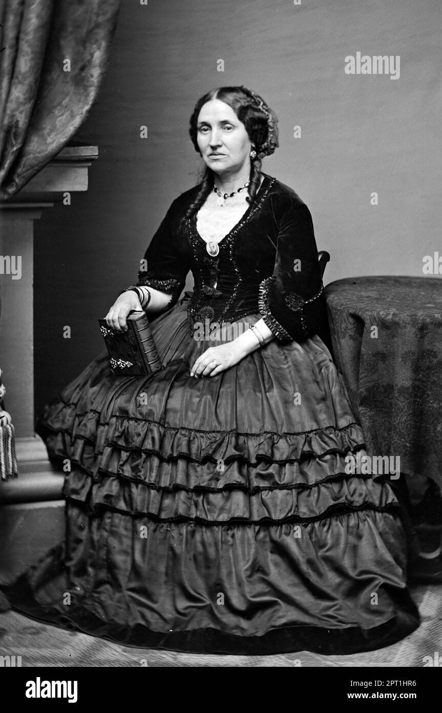 Myra Clark gaines (1804-1885), portrait du demandeur dans la plus longue poursuite en cours dans l'histoire du système judiciaire américain - à partir de 1834-1891 Banque D'Images